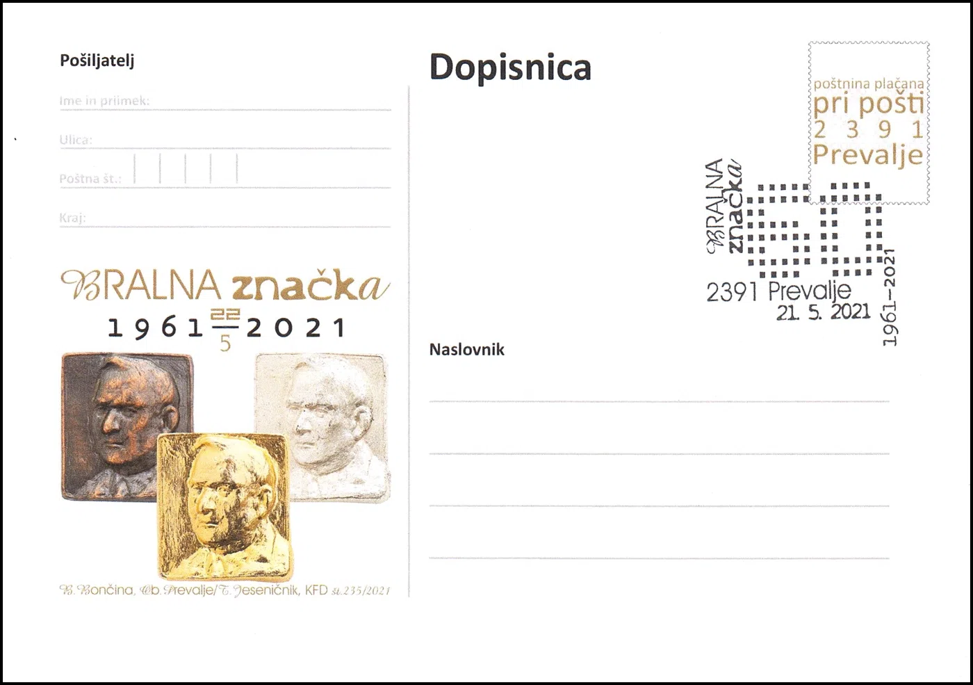 60 LET BRALNE ZNAČKE 1961 - 2021